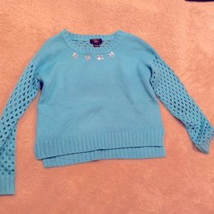 turquoise sweater kids XL
